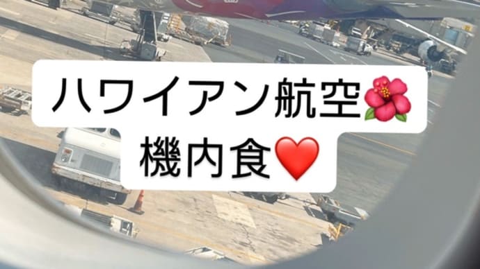 ハワイアン航空🌺機内食〜起きたら青い海!!