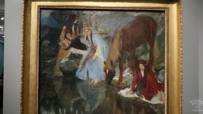 ドガ　E.E.譲の肖像、バレエ「泉」に際して　