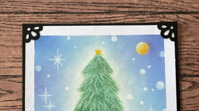 パステルアート☆クリスマスツリー