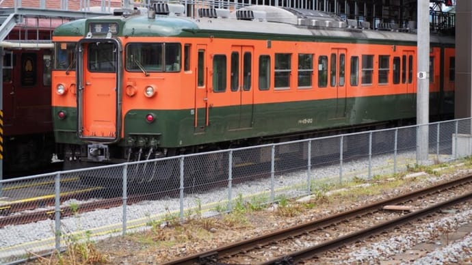しなの鉄道(6/29):戸倉駅にて