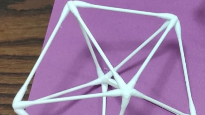 綿棒立体アート🎵🎵🎵

中学生が考案してくれた形😊はじめまして作品としてgood✌️

