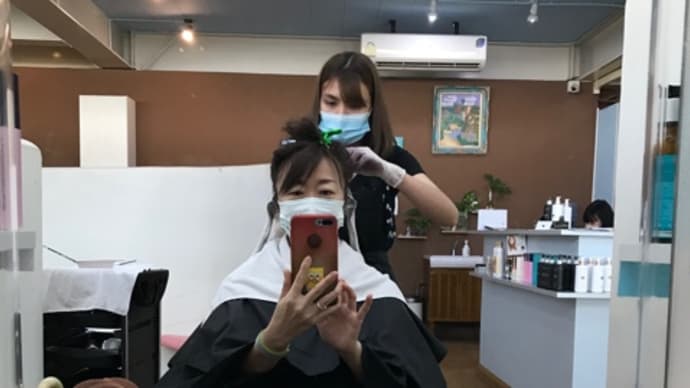 インナーカラーからの、おやつ♡