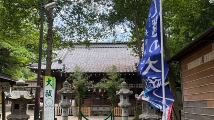 夏の大祓。茅の輪くぐり