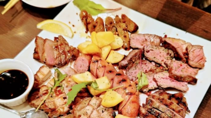 飲み放題の内容良し❗肉料理も良し❗素晴らしいBistroですね(笑)・・・金魚屋(学園通り)