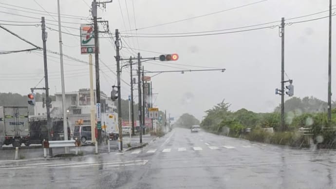 大雨、線状降水帯、冠水な週末土曜日。。。