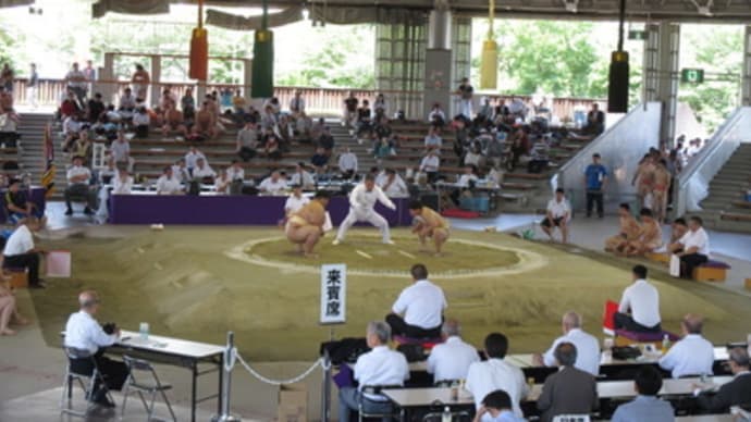 西日本学生相撲選手権観戦