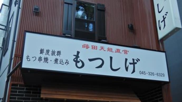 もつしげ　野毛宮川橋店　[中区]　～　ドリンク半額のメガジョッキで