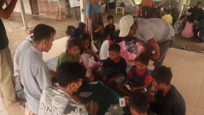 マングローブ林がある村で子供たちに環境教育! in Lombok