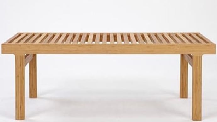 岡山県の家具屋さんが作る竹集成材のベンチ