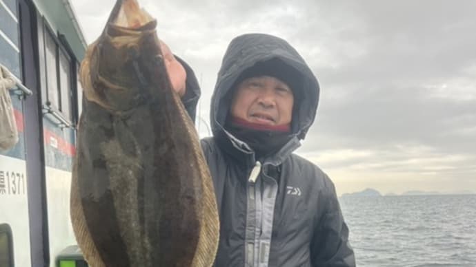 2号船1日便でヒラメ釣りです。