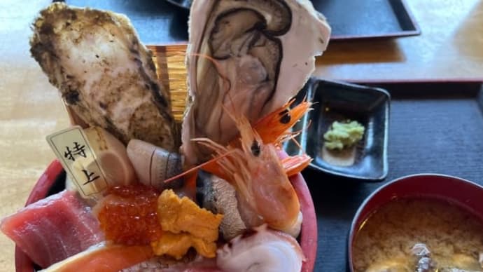 食べて応援‼️海鮮丼🩵