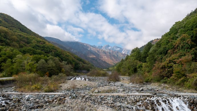 二股橋からの眺め(白馬村)