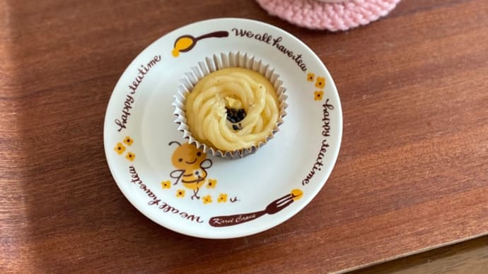 焼きモンブラン “さつまいも” “黒豆抹茶” でティータイム