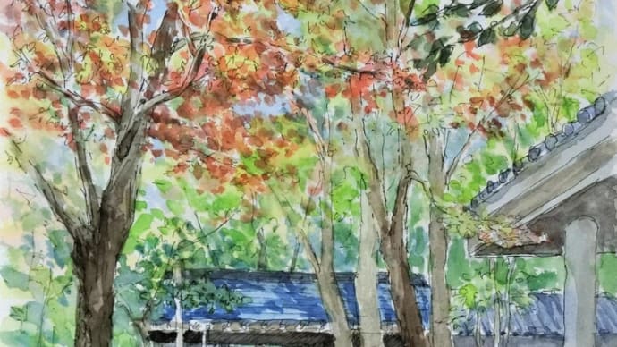 「有馬温泉・瑞宝寺公園」の絵です