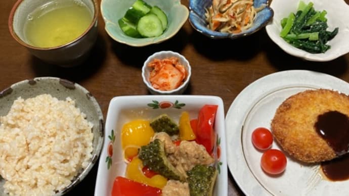 鶏むね肉と夏野菜の焼き浸し