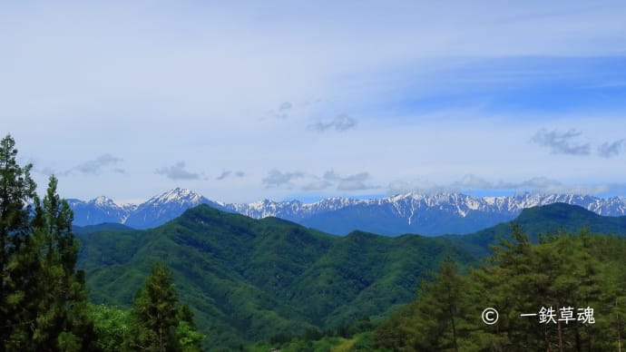 北アルプスの絶景が広がる