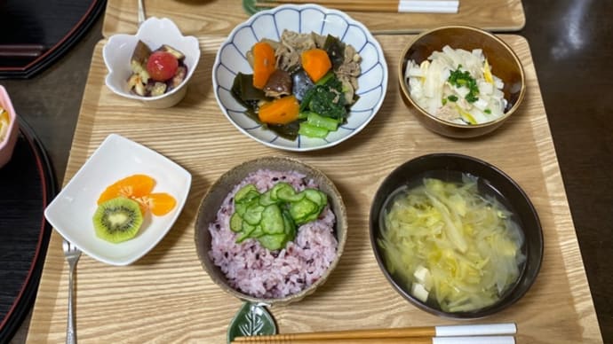 今日は雨 助産院のごはん