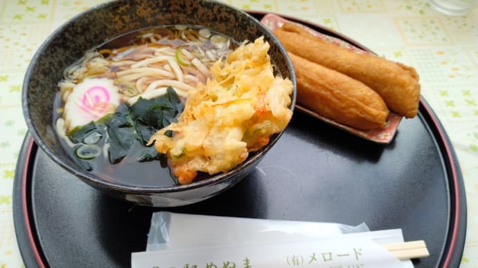 温かいうどんを食べに! 道の駅めぬま