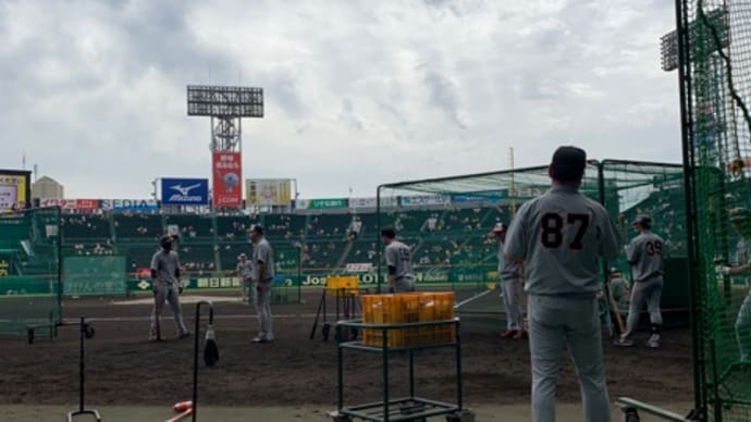 阪神対巨人戦の話