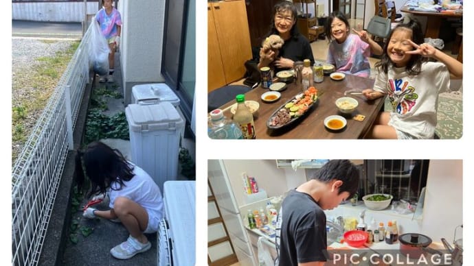 琉守の手料理、キノコご飯とお造り、豚の角煮は明日掲載します