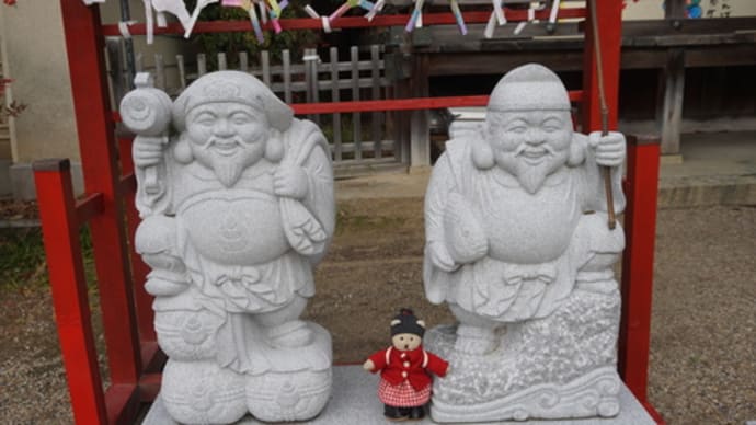 置き去りにされたミモロを保護してくださった「三輪恵比須神社」へ。奈良の町中にある開化天皇御陵