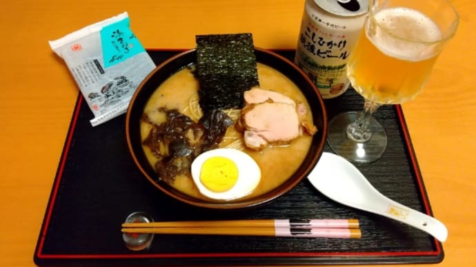 夕食は桂花ラーメン