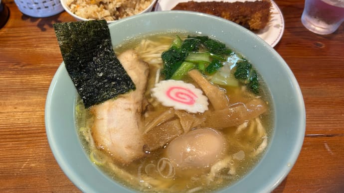 【千葉 柏の葉キャンパス】 佐野ラーメン 麺屋 翔稀「味玉ラーメンセット(1100円)」