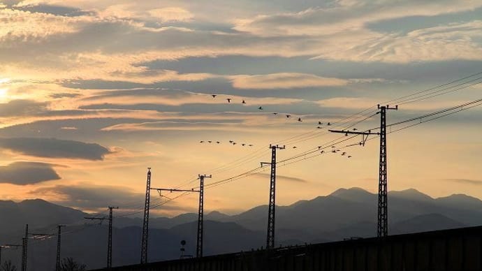 朝焼けの空模様。。。