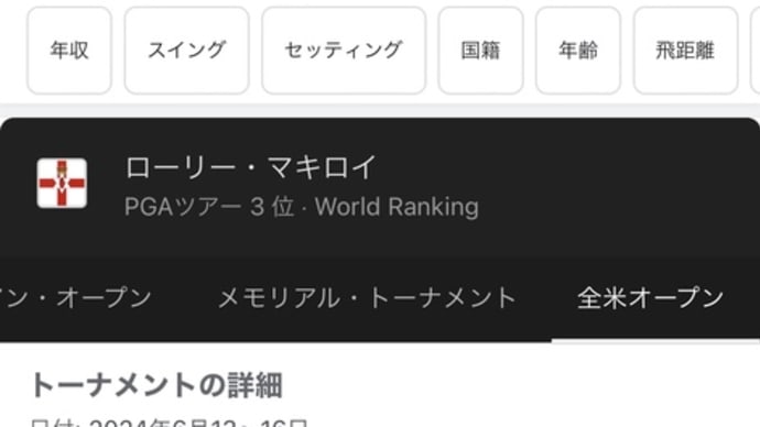 マキロイがんばれー