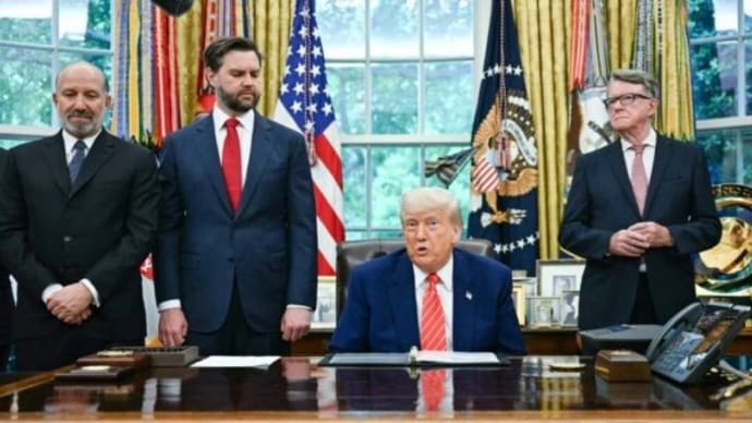 米英 2国間貿易協定で合意 自動車 鉄鋼関税の緩和で輸出拡大へ