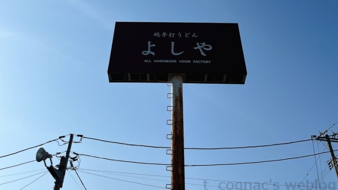 純手打うどん よしや＠丸亀市飯野町東二:かけうどん温小、ぶっかけうどん冷小