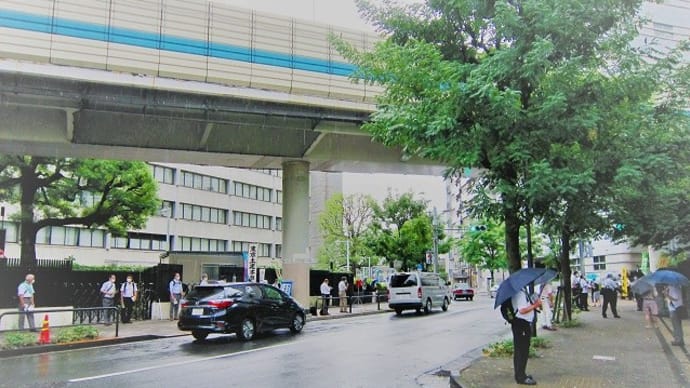 早朝の宣伝行動