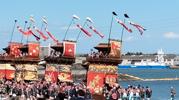 半田市の亀崎潮干祭り