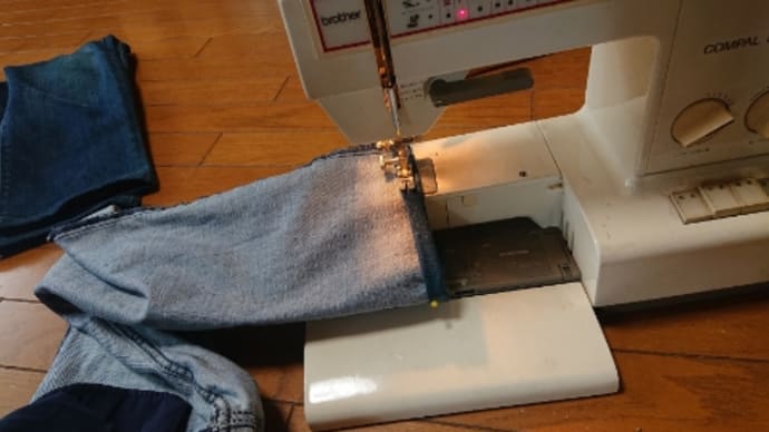 ミシンを出した・・(=ェ=`;)シーン
