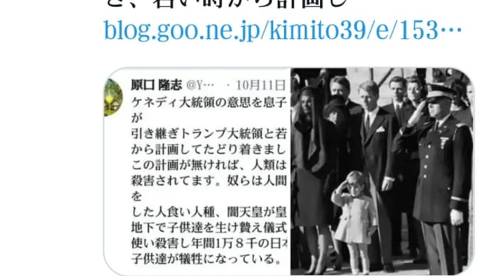トランプ!人類は90%殺害の危機だった!偽天皇が皇居の地下で子供達を【生け贄え儀式】に使い殺害し年間1万8千の日本の子供達が犠牲になっている!トランプ大統領とケネディ大統領の息子が【人身売買】殲滅に
