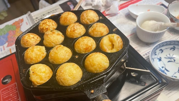 ☆ I definitely want to eat takoyaki on a iron plate (no hot plate) .