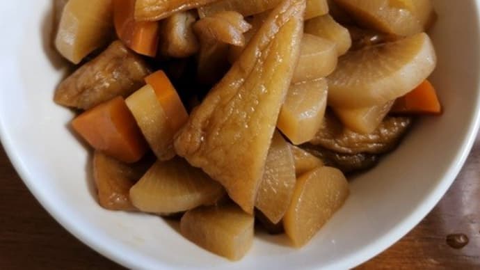 大根の煮物とデザート