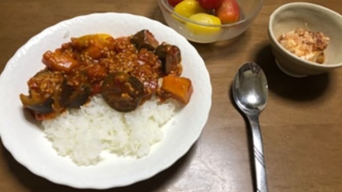 今日のランチ(夏野菜カレー)
