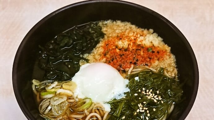 名代 箱根そば(秋葉原店)でめかぶそば(2021年12月9日)