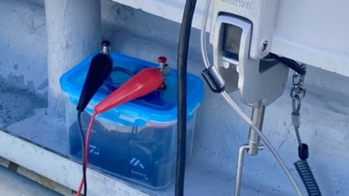 マキタのバッテリーを電動リールで使ってみました