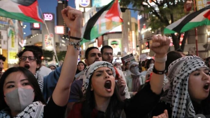 渋谷でパレスチナ人の反戦デモ ＆ 国連総会 パレスチナ加盟を支持する決議　//　先駆者たちが見据える2050年の景色 
