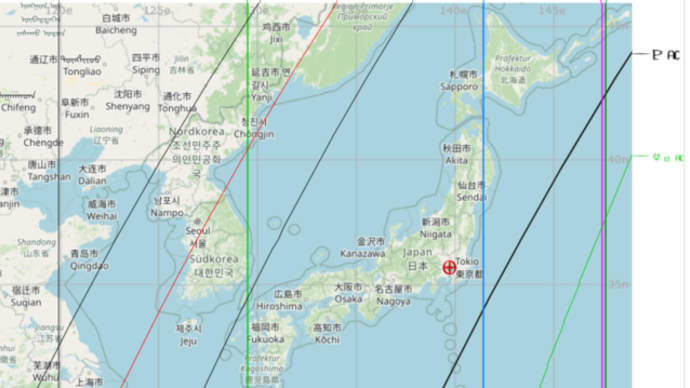 5月23日 射手座満月の地図