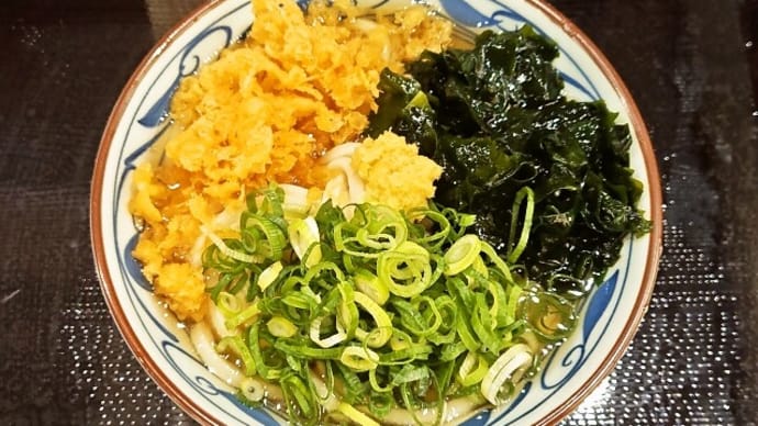 丸亀製麺(マーヴ妙典店)で冷のかけうどん(大)(2025年6月28日)