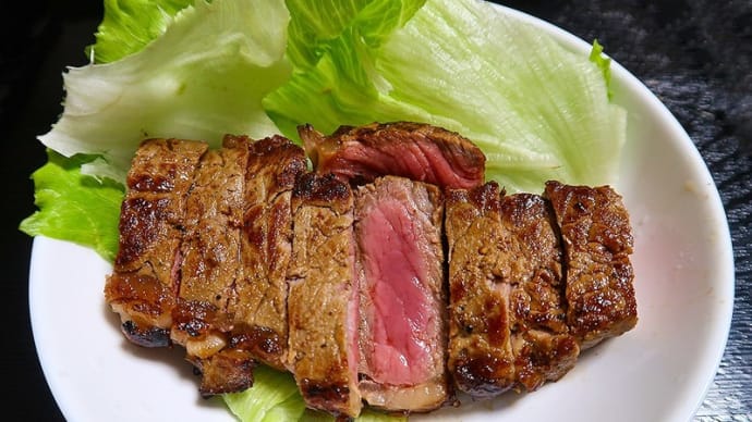 ビーフステーキ ~風邪から体力が回復したあとは肉~
