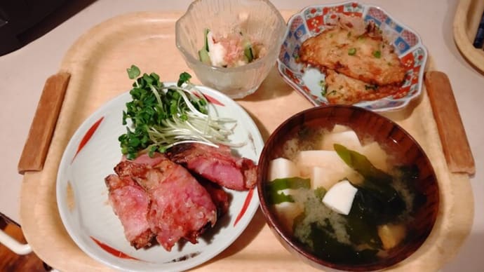 カツオの変わり竜田揚げ