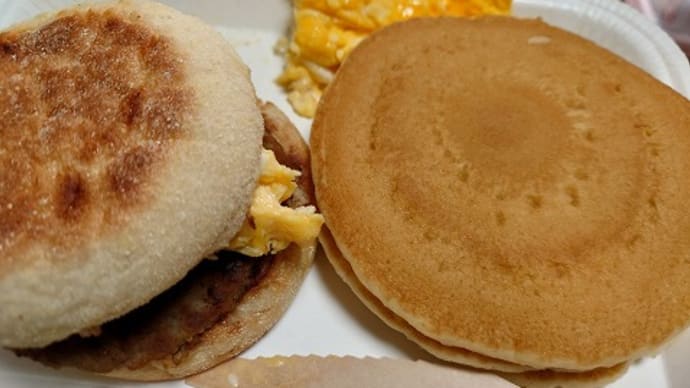 大学病院まで2往復 / マクドナルドのブレックファーストが久しぶり過ぎて…