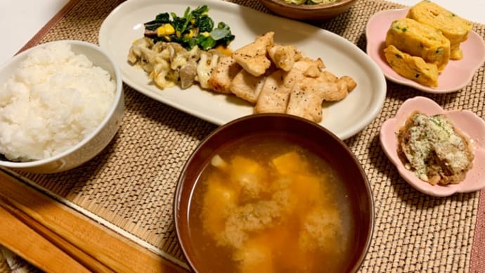 鶏肉照り焼き、で夕ご飯