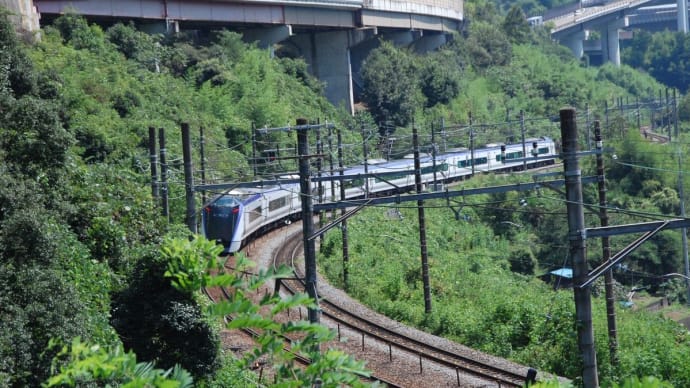 E353系 【中央線 高尾駅~相模湖駅:裏高尾 日影付近】2021.AUG