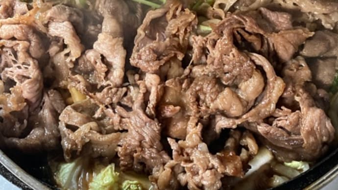 すき焼きの残りで牛丼！！