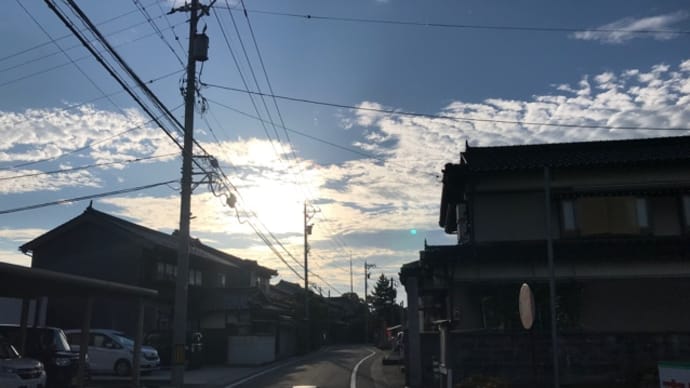 朝の空気に秋の気配